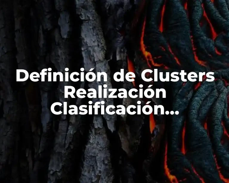 Definición de Clusters Realización Clasificación Regionalismo en México