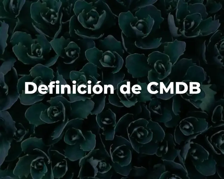 Definición de CMDB
