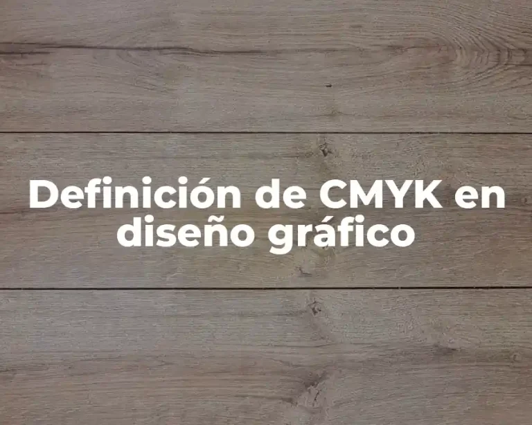 Definición de CMYK en diseño gráfico