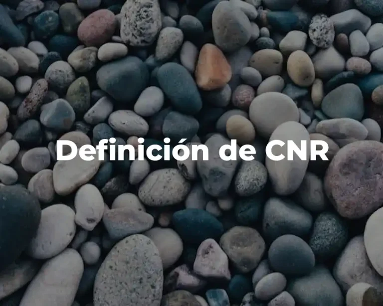 Definición de CNR