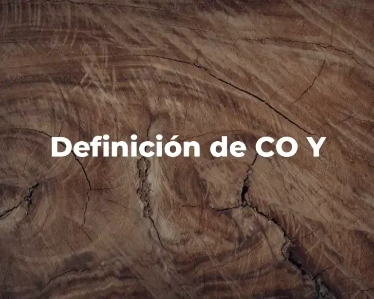 Definición de CO Y