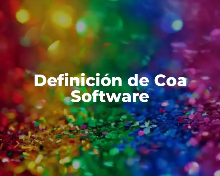 Definición de Coa Software