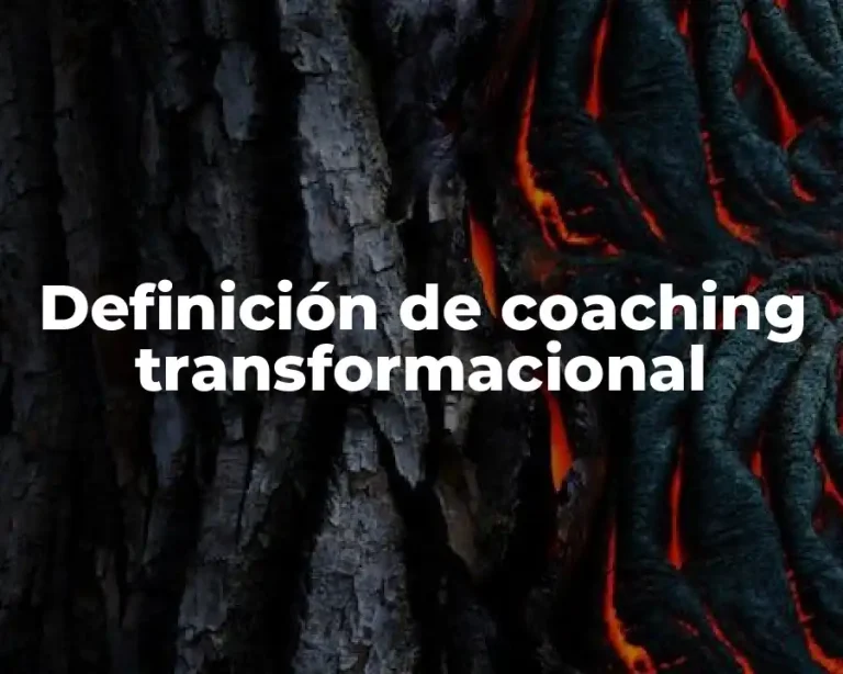 Definición de coaching transformacional