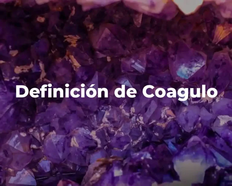 Definición de Coagulo