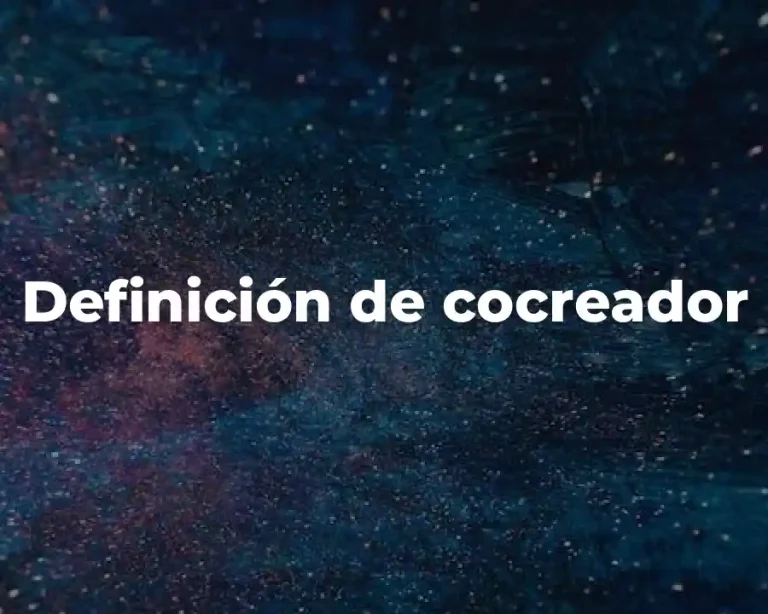 Definición de cocreador