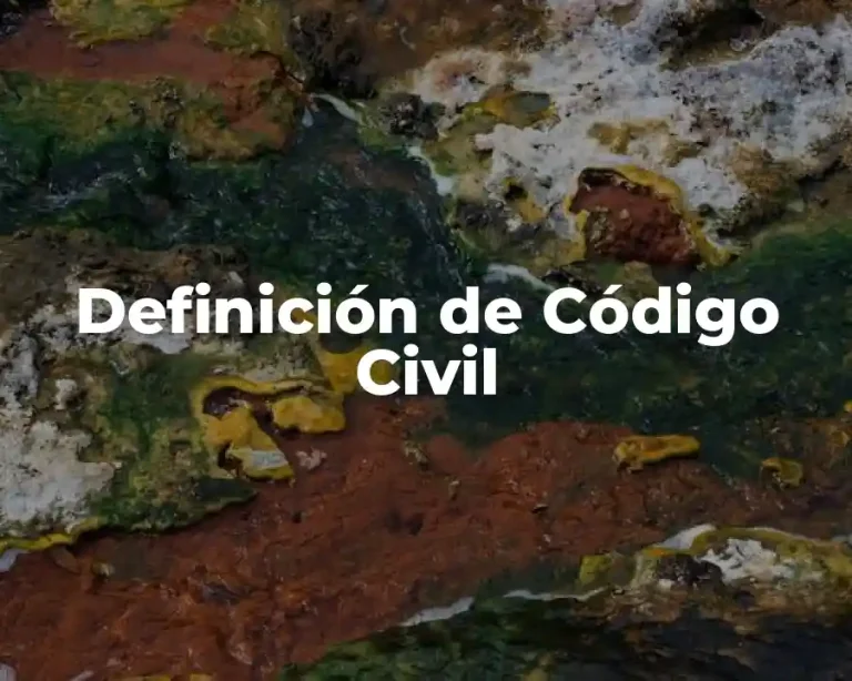 Definición de Código Civil