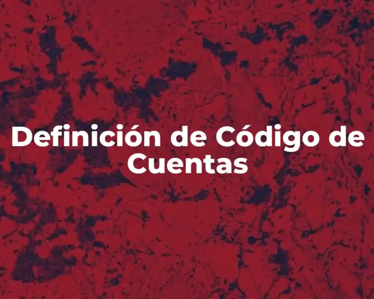 Definición de Código de Cuentas