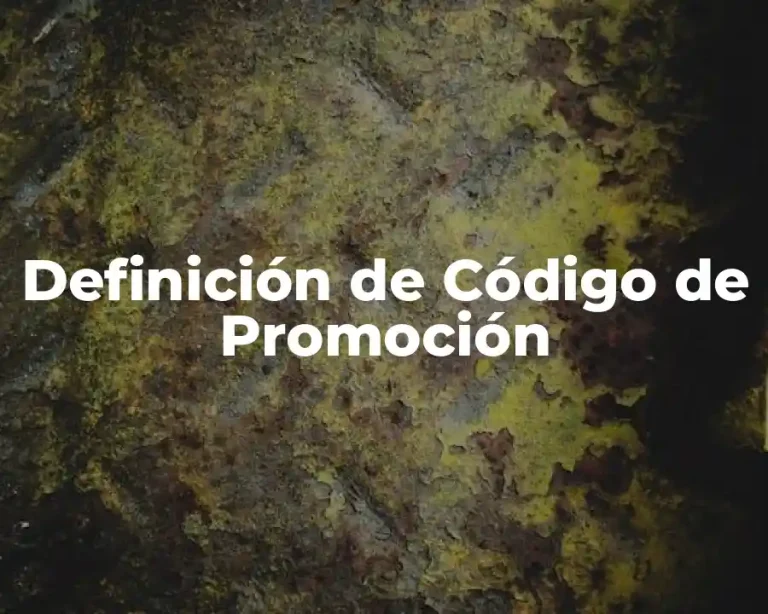 Definición de Código de Promoción