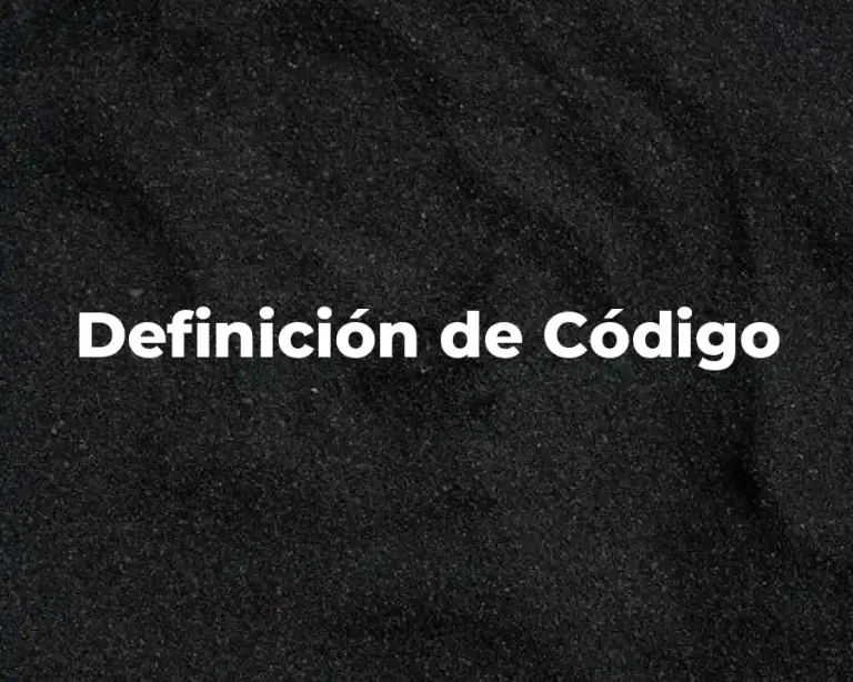 Definición de Código