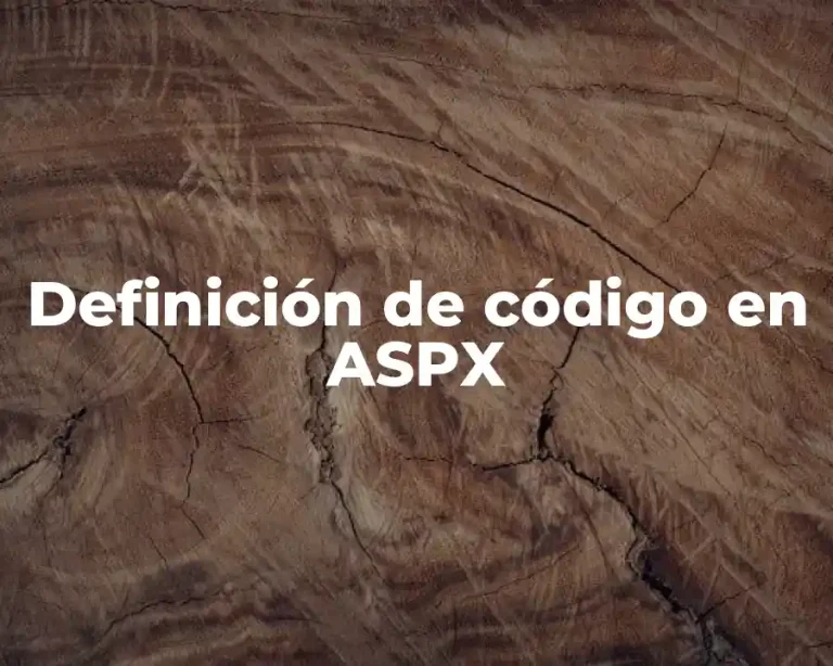 Definición de código en ASPX
