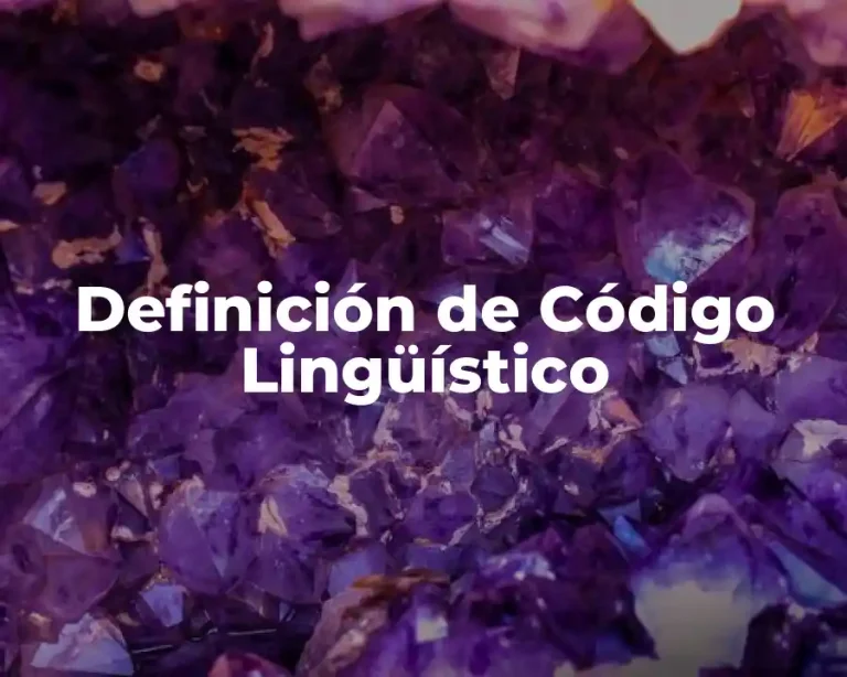 Definición de Código Lingüístico