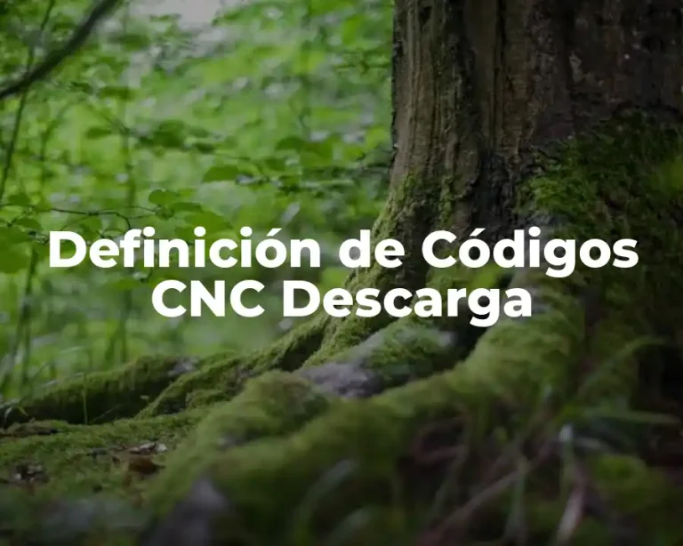 Definición de Códigos CNC Descarga