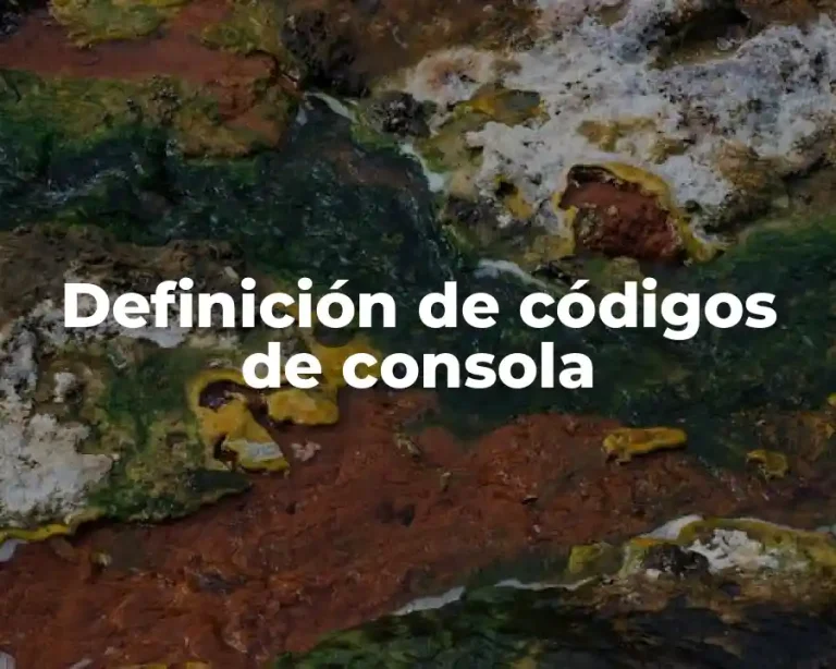 Definición de códigos de consola