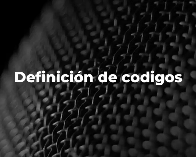 Definición de codigos