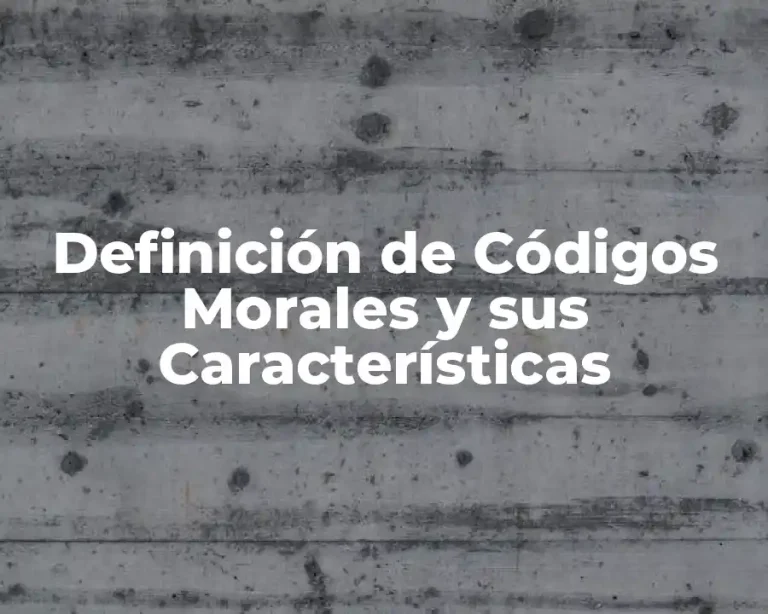 Definición de Códigos Morales y sus Características
