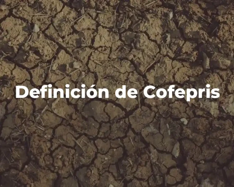 Definición de Cofepris