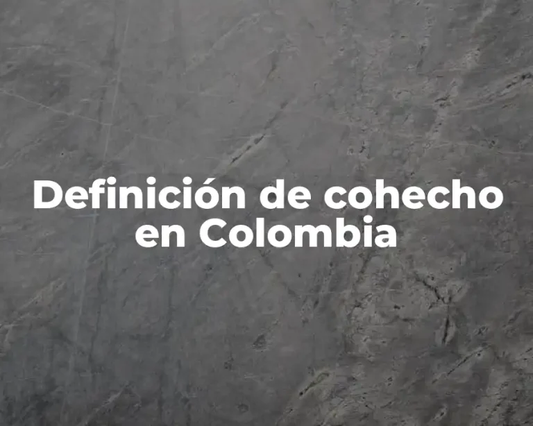 Definición de cohecho en Colombia