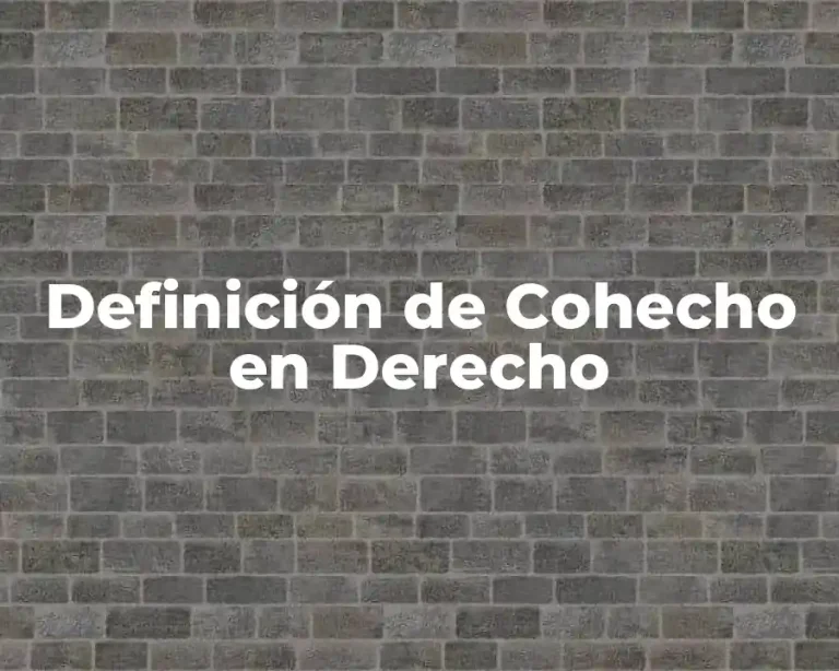 Definición de Cohecho en Derecho