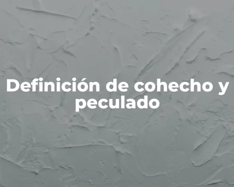 Definición de cohecho y peculado