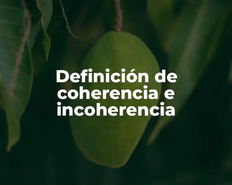 Definición de coherencia e incoherencia
