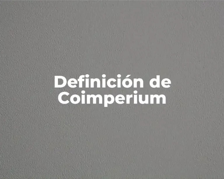 Definición de Coimperium