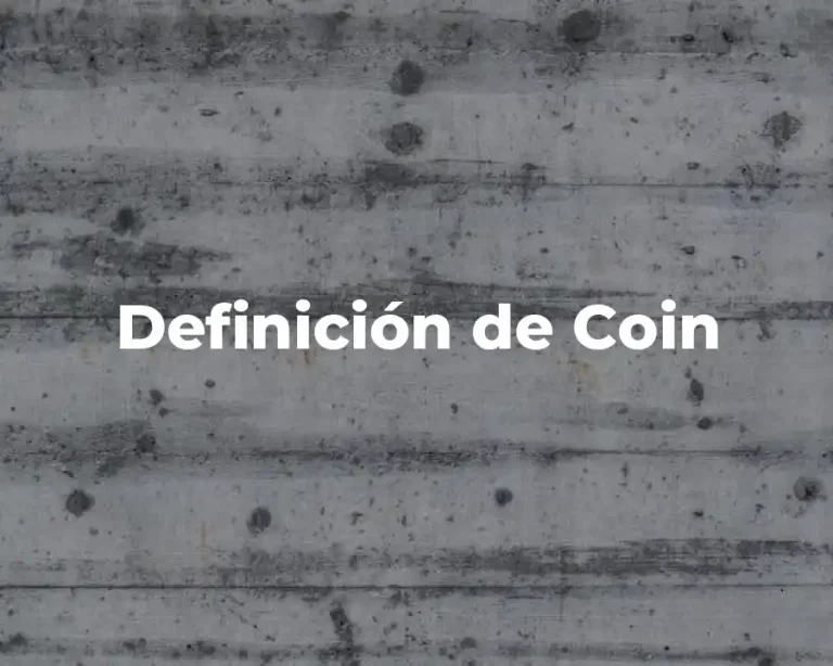 Definición de Coin