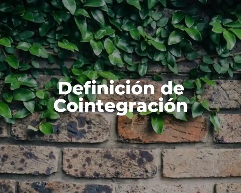 Definición de Cointegración