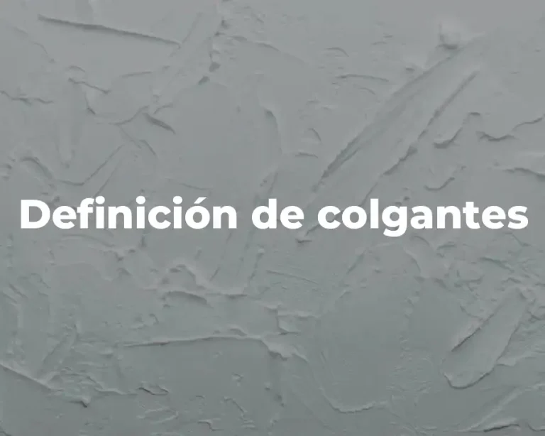 Definición de colgantes