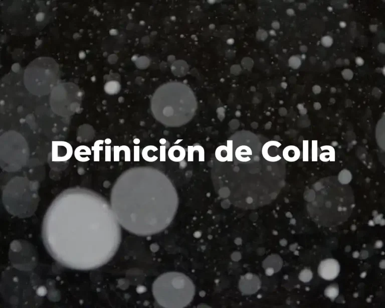 Definición de Colla