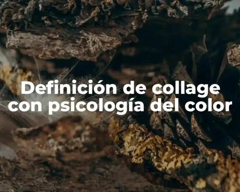 Definición de collage con psicología del color