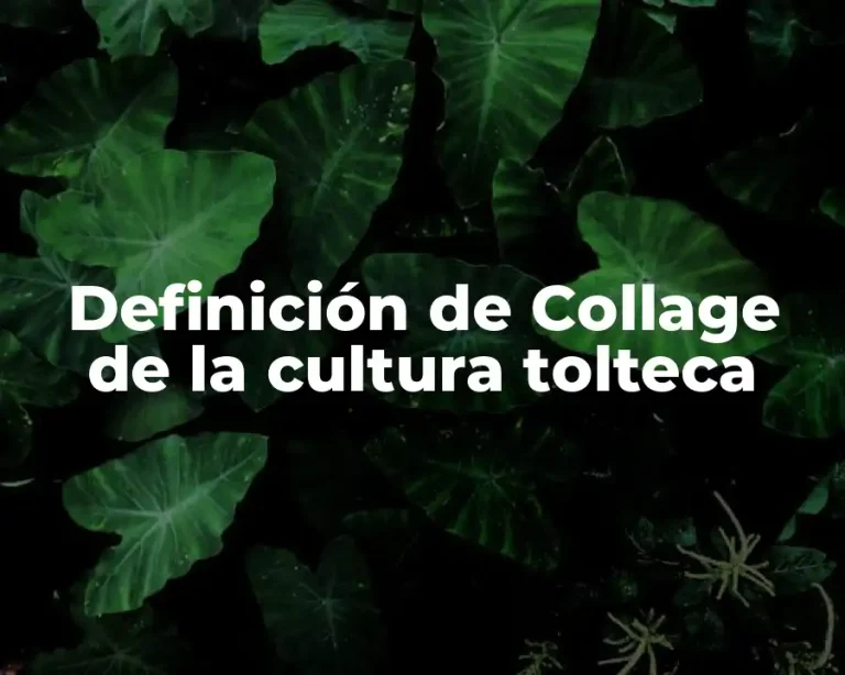 Definición de Collage de la cultura tolteca