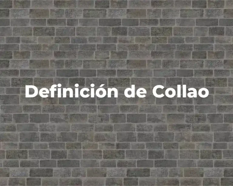 Definición de Collao