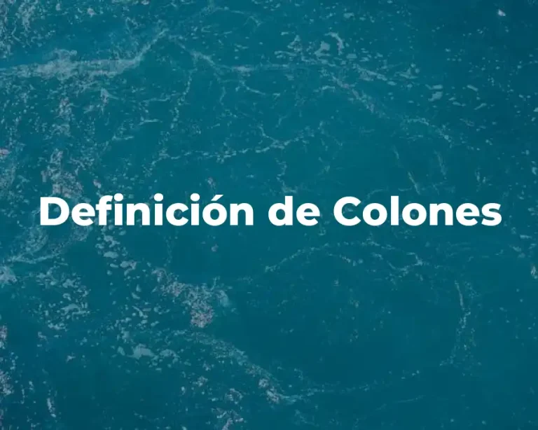 Definición de Colones