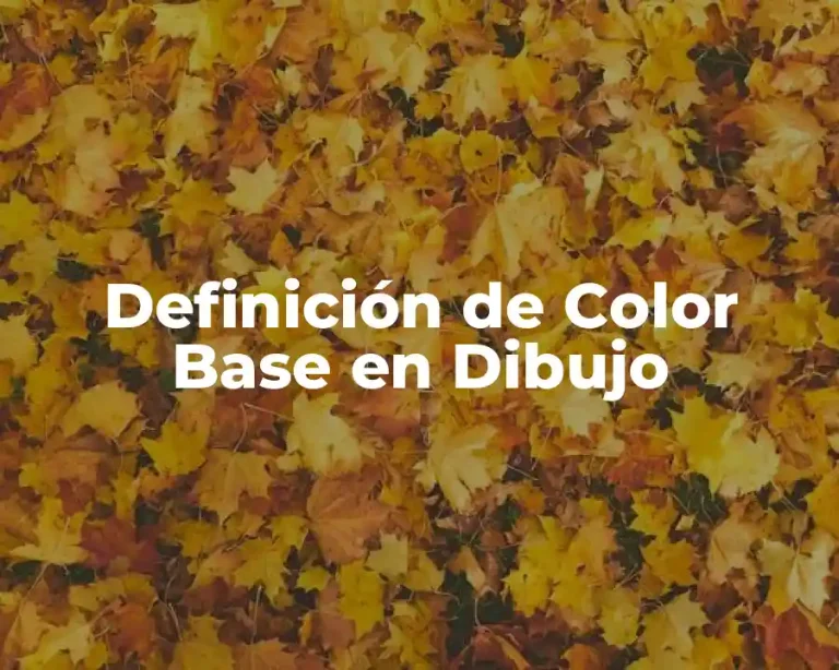 Definición de Color Base en Dibujo