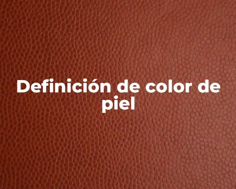 Definición de color de piel