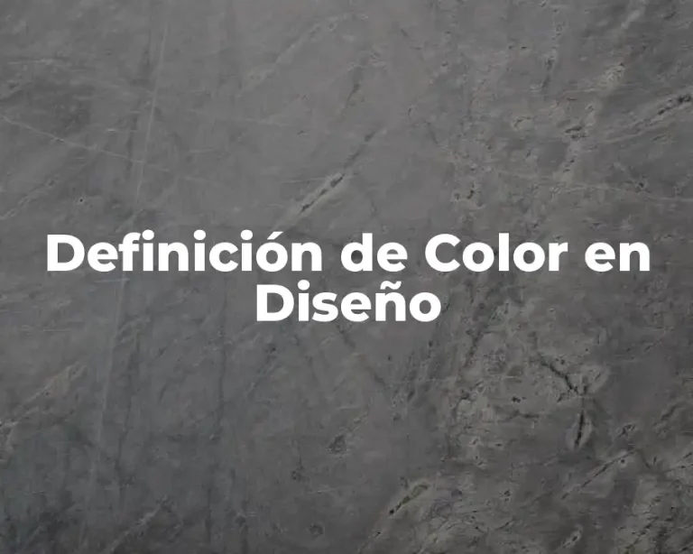 Definición de Color en Diseño