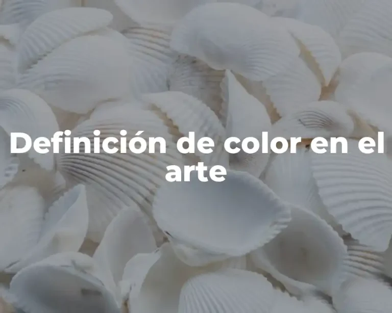 Definición de color en el arte