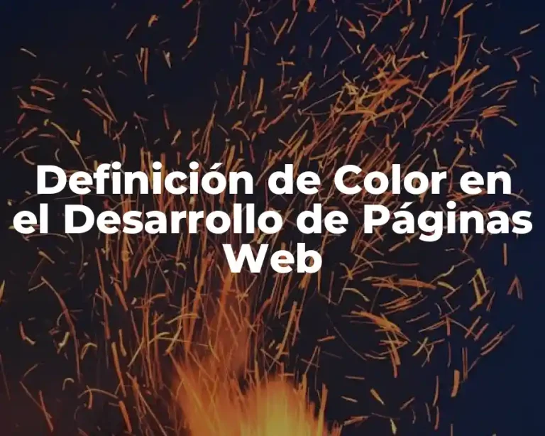 Definición de Color en el Desarrollo de Páginas Web