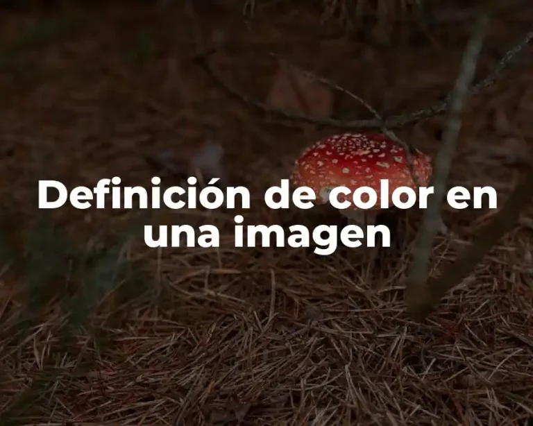 Definición de color en una imagen