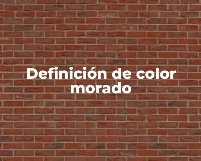 Definición de color morado