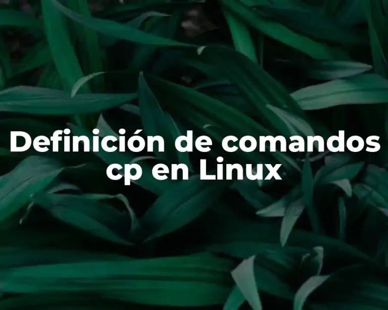 Definición de comandos cp en Linux
