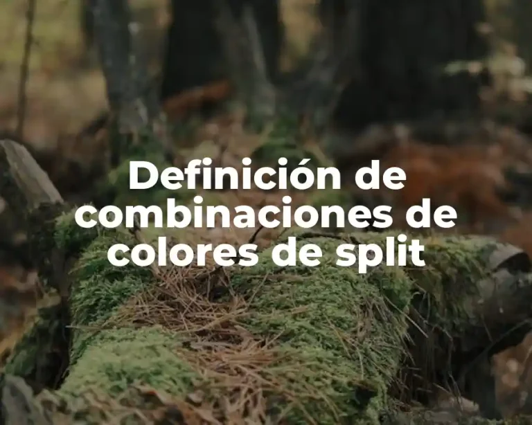 Definición de combinaciones de colores de split