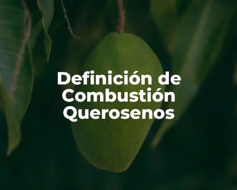 Definición de Combustión Querosenos