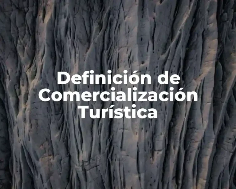 Definición de Comercialización Turística