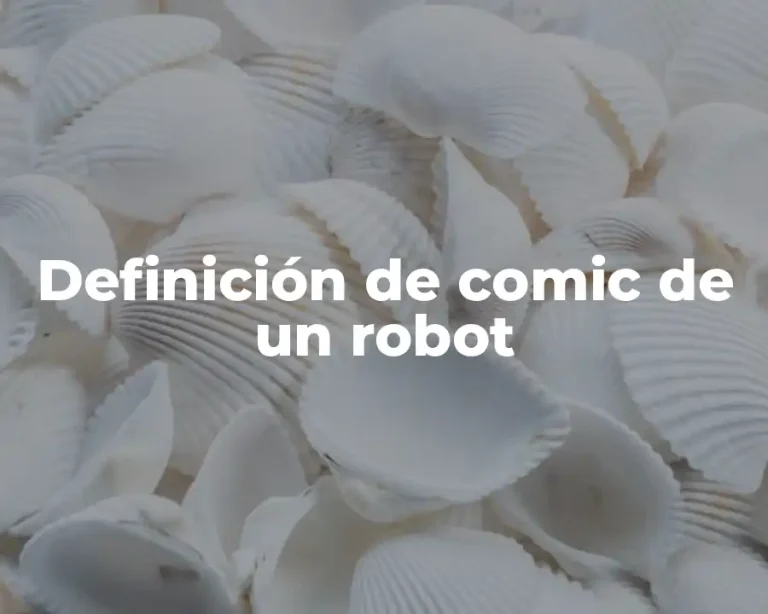 Definición de comic de un robot