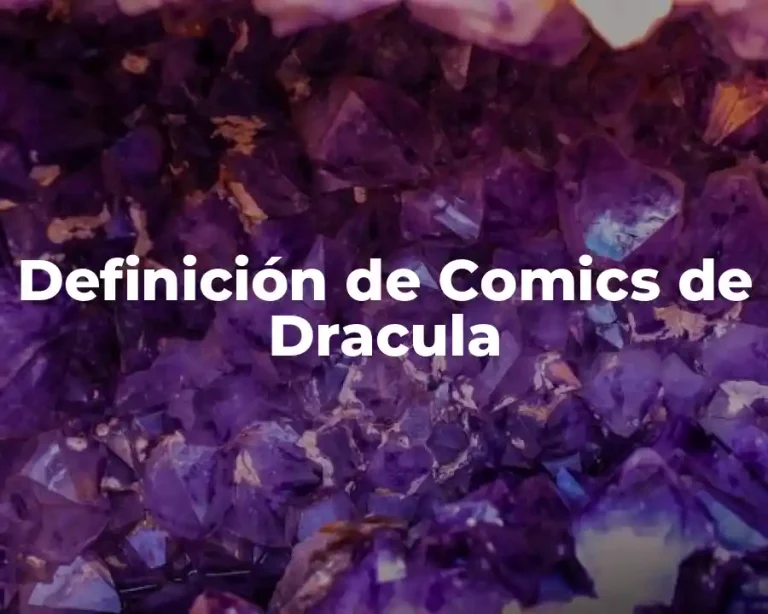 Definición de Comics de Dracula