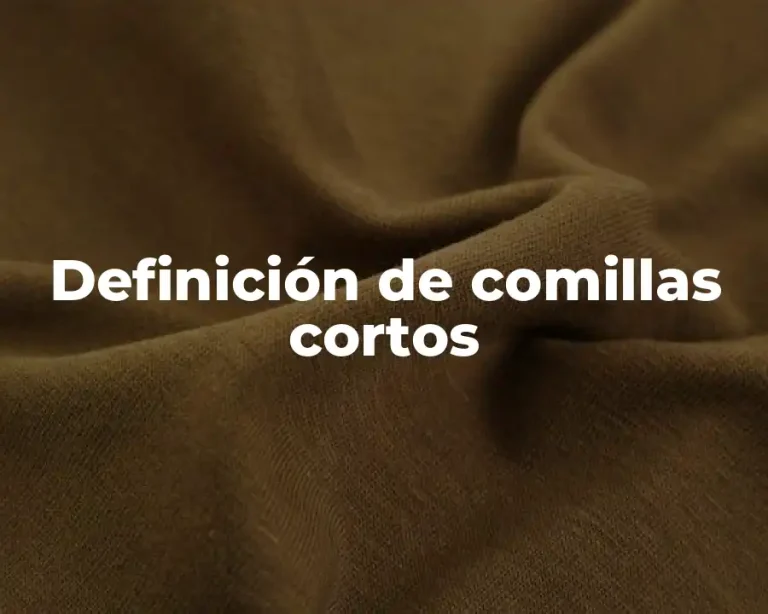Definición de comillas cortos