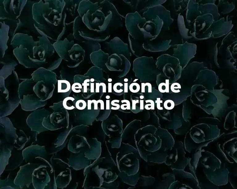 Definición de Comisariato