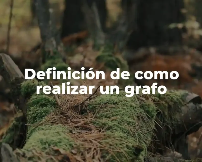 Definición de como realizar un grafo