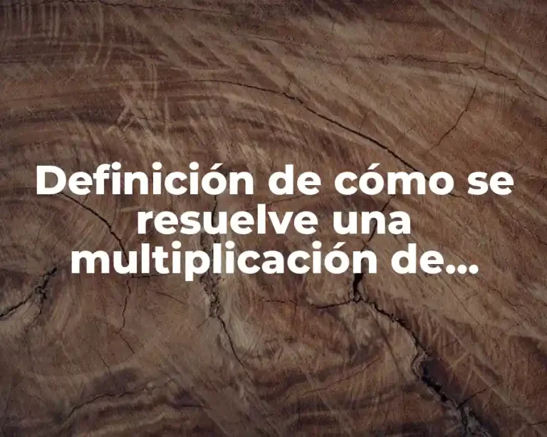 Definición de cómo se resuelve una multiplicación de números complejos